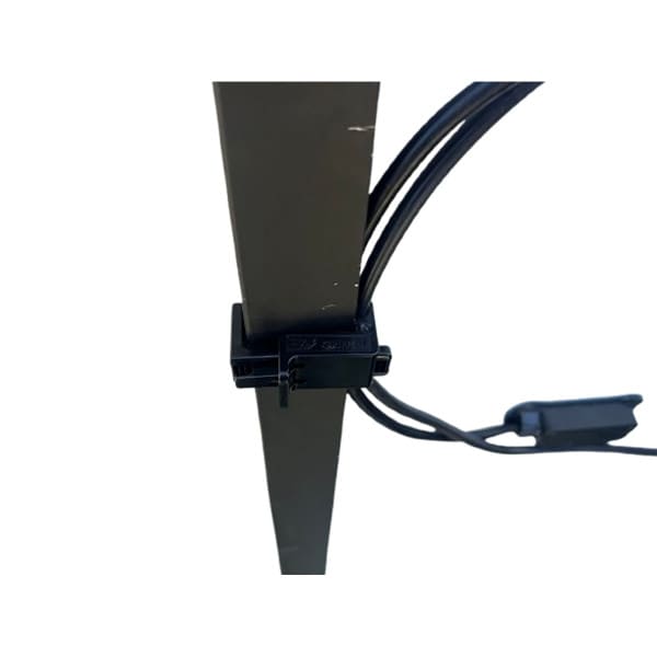 GripClip Polycarbonate Cable Management attached